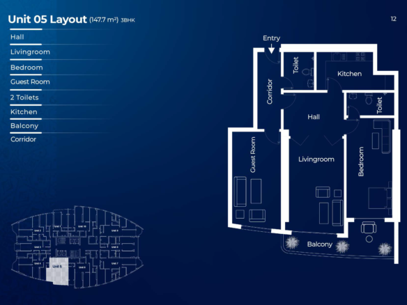 3BHK first floor for sale