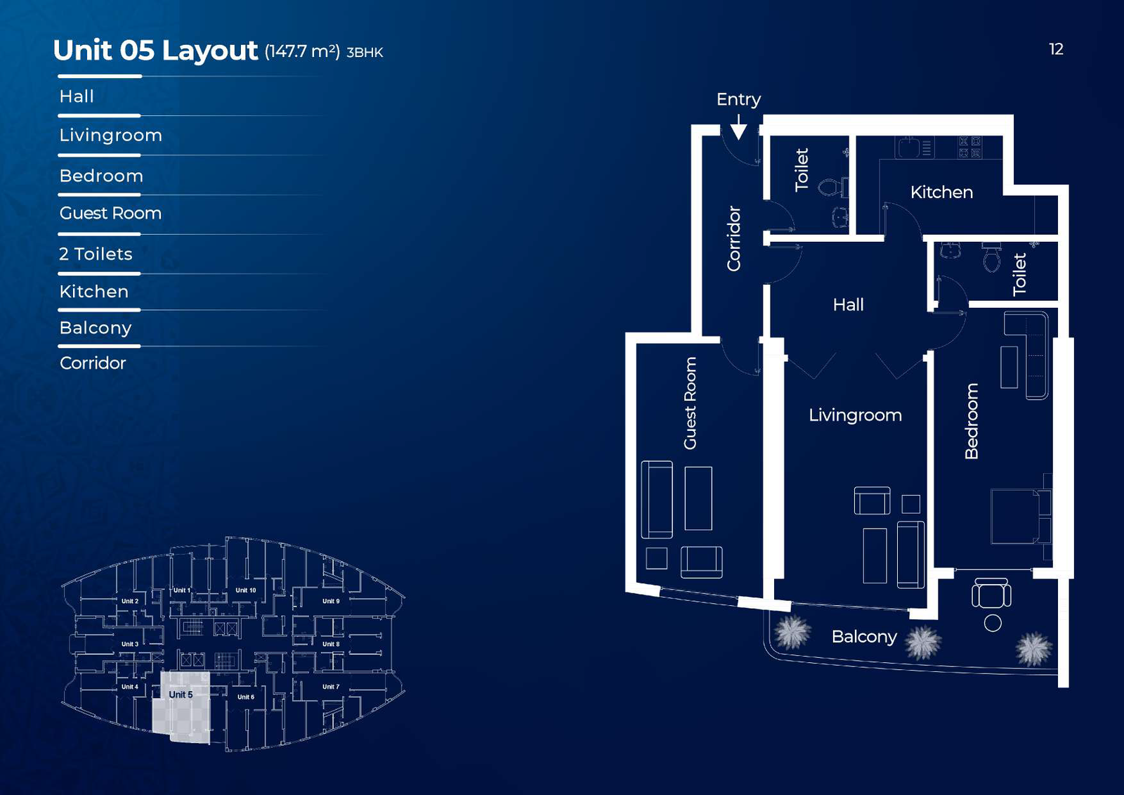 3BHK first floor for sale